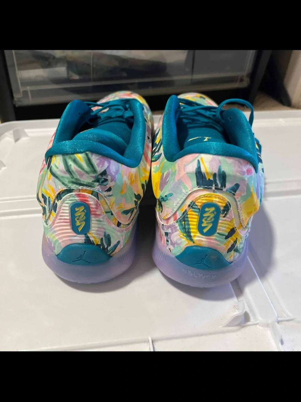 Nike Jordan Zion 4 Tropical Teal Basketball Shoes FB1802-301 Men’s Size 15 NEW